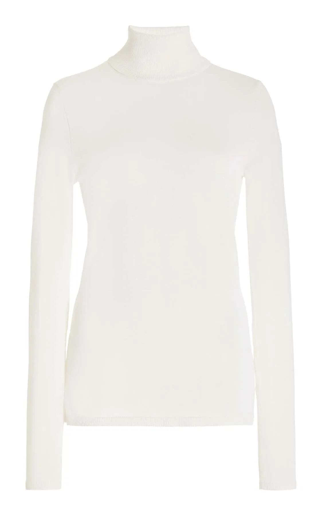 Costa Knit Turtleneck in Ivory Cashmere Silk sold by Gabriela Hearst
