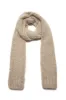 Pyke Knit Scarf in Oatmeal Welfat Cashmere sold by Gabriela Hearst