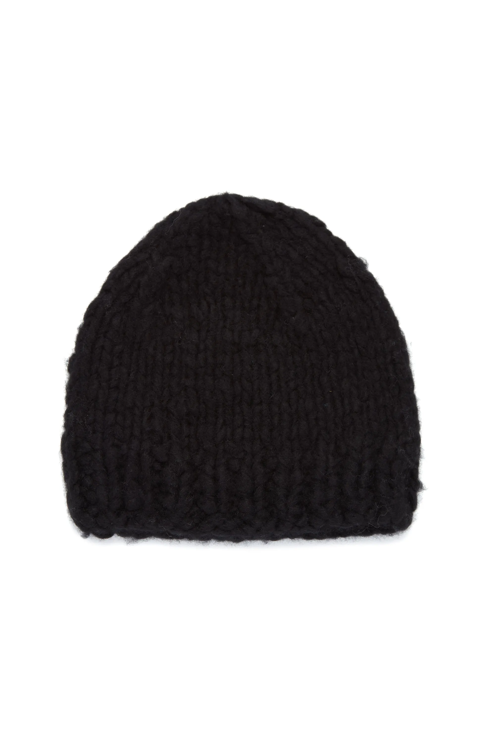 Pacino Knit Hat in Black Welfat Cashmere sold by Gabriela Hearst
