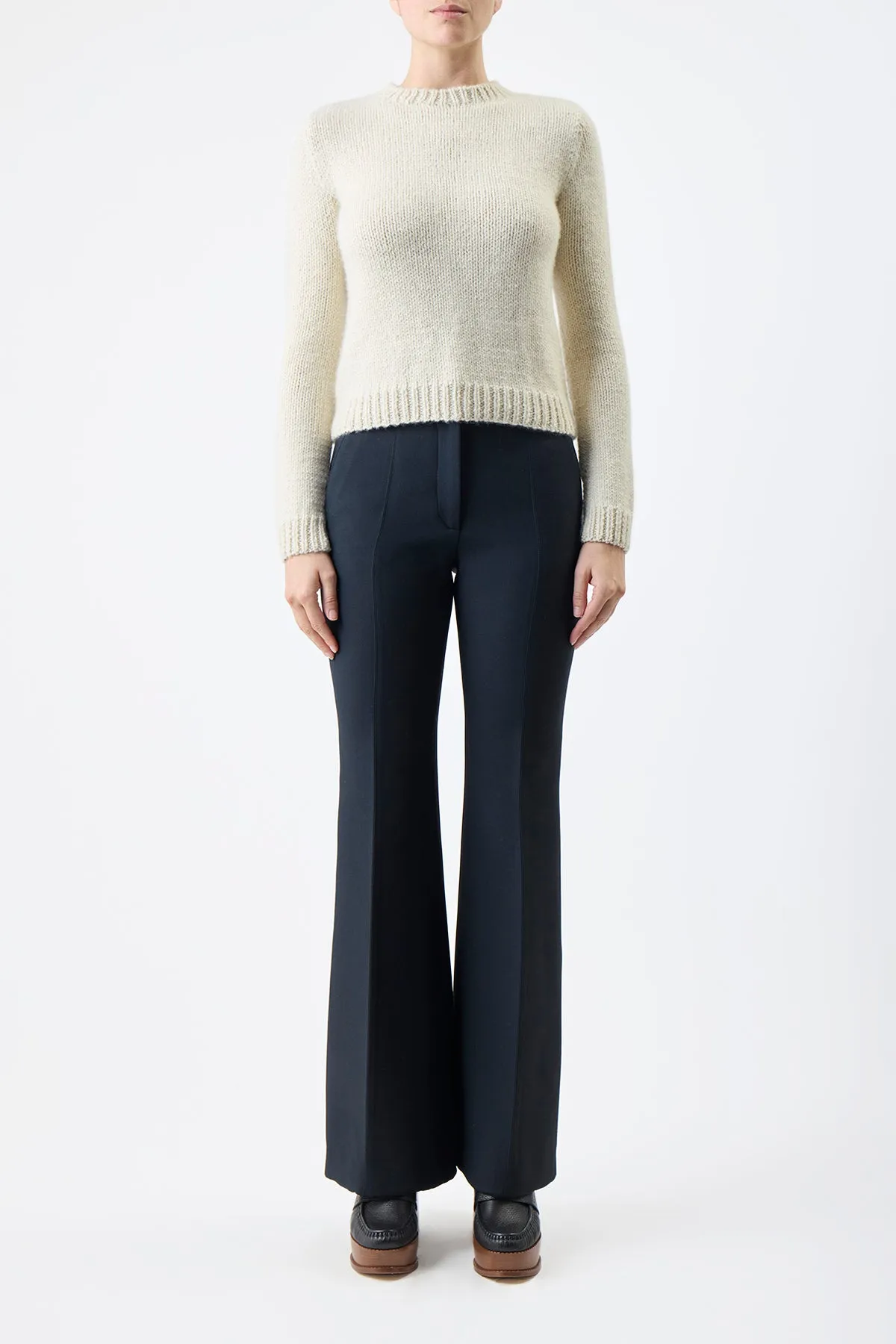 Rhun Knit Sweater in Ivory Cashmere sold by Gabriela Hearst product image thumbnail 2