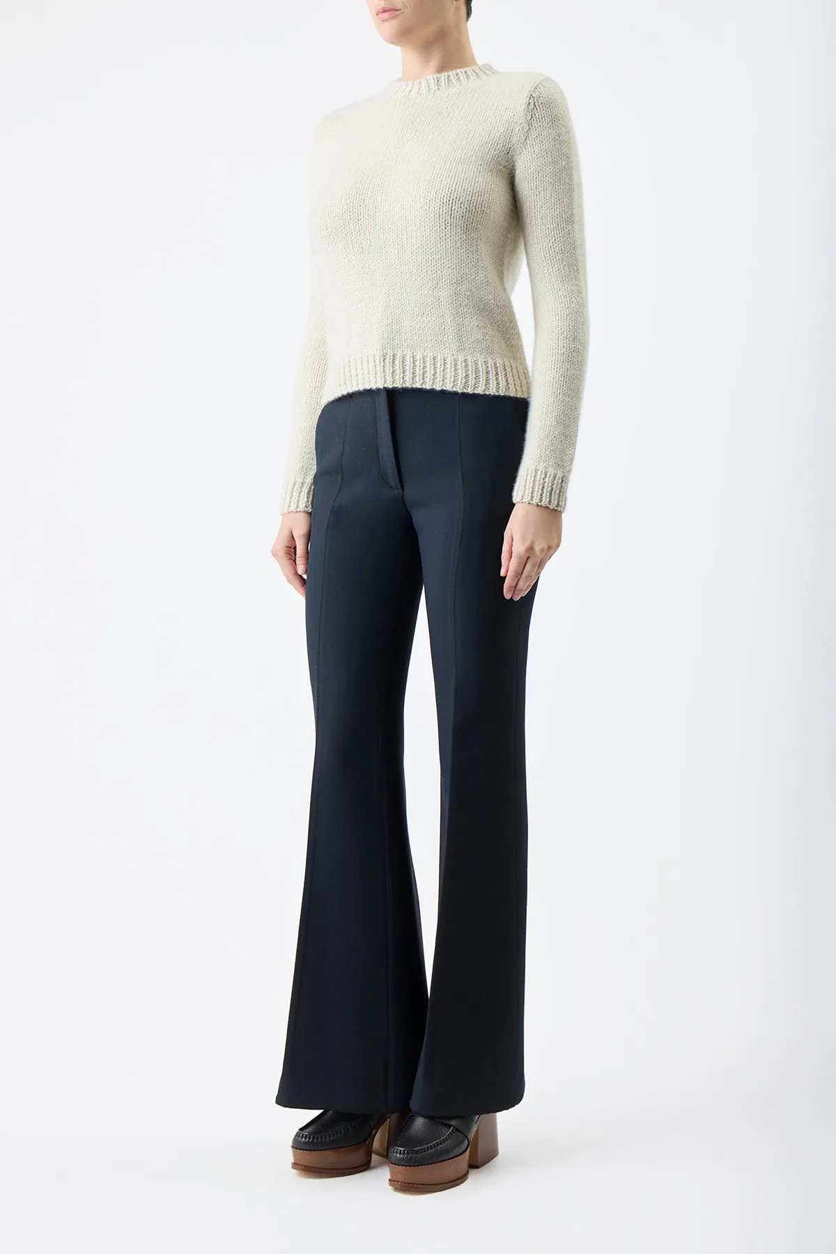 Rhun Knit Sweater in Ivory Cashmere sold by Gabriela Hearst product image thumbnail 3