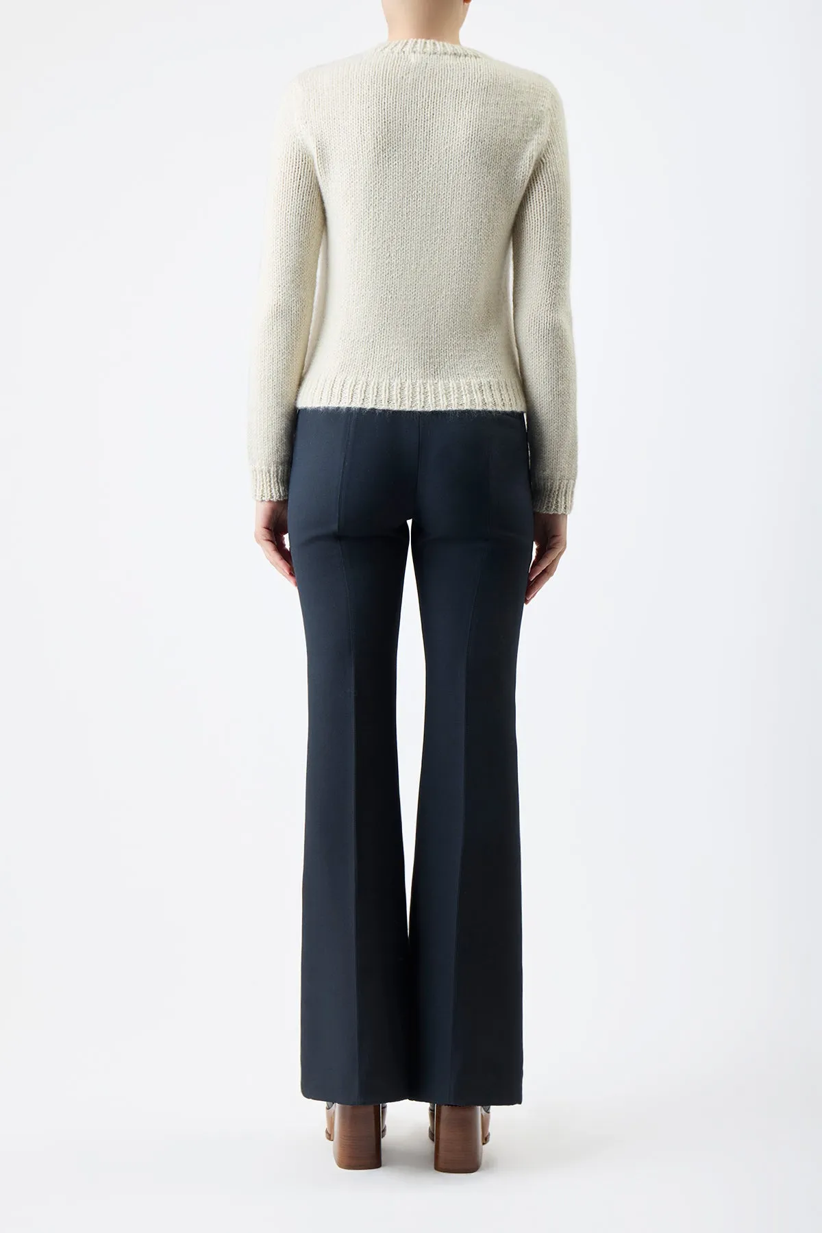 Rhun Knit Sweater in Ivory Cashmere sold by Gabriela Hearst product image thumbnail 4