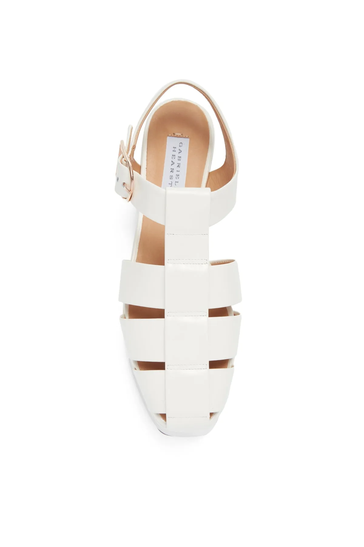 Mila Platform Sandal in Cream Leather sold by Gabriela Hearst product image thumbnail 4