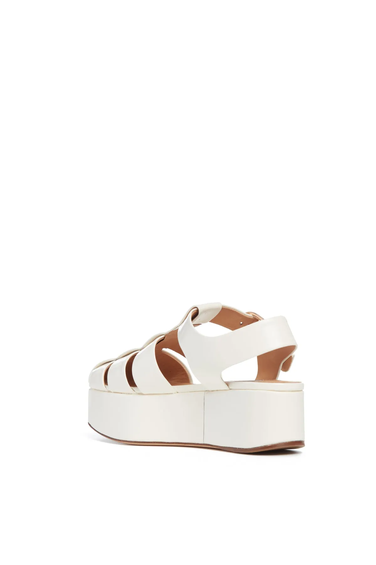 Mila Platform Sandal in Cream Leather sold by Gabriela Hearst product image thumbnail 3