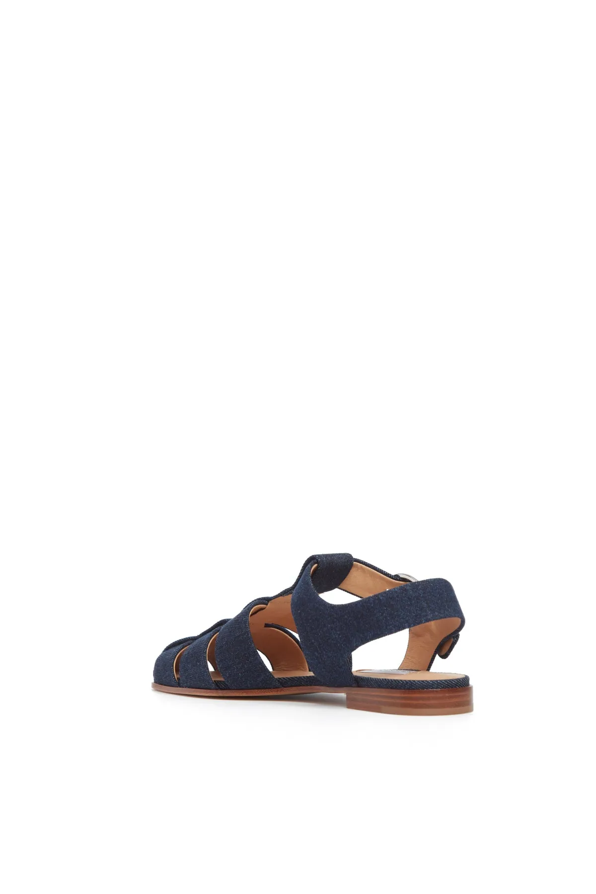 Lynn Flat Sandal in Organic Raw Denim sold by Gabriela Hearst product image thumbnail 3