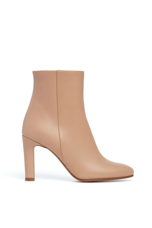 Lila Ankle Boot in Dark Camel Leather sold by Gabriela Hearst