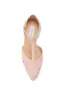 Harlow Ballerina Flat Shoe in Blush Suede sold by Gabriela Hearst