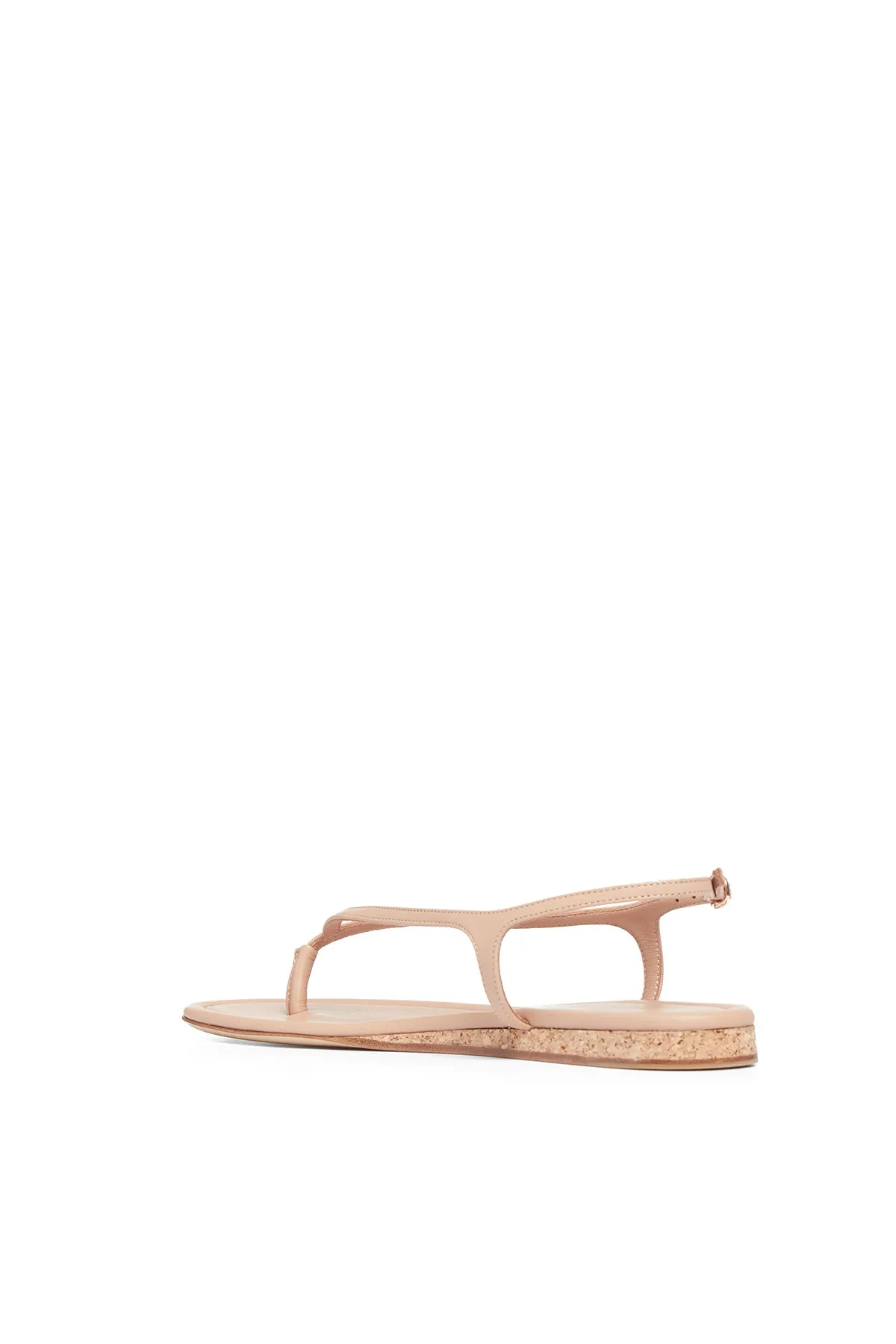 Gia Flat Sandal in Dark Camel Nappa Leather sold by Gabriela Hearst product image thumbnail 3