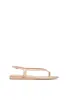Gia Flat Sandal in Dark Camel Nappa Leather sold by Gabriela Hearst