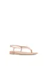 Gia Flat Sandal in Dark Camel Nappa Leather sold by Gabriela Hearst