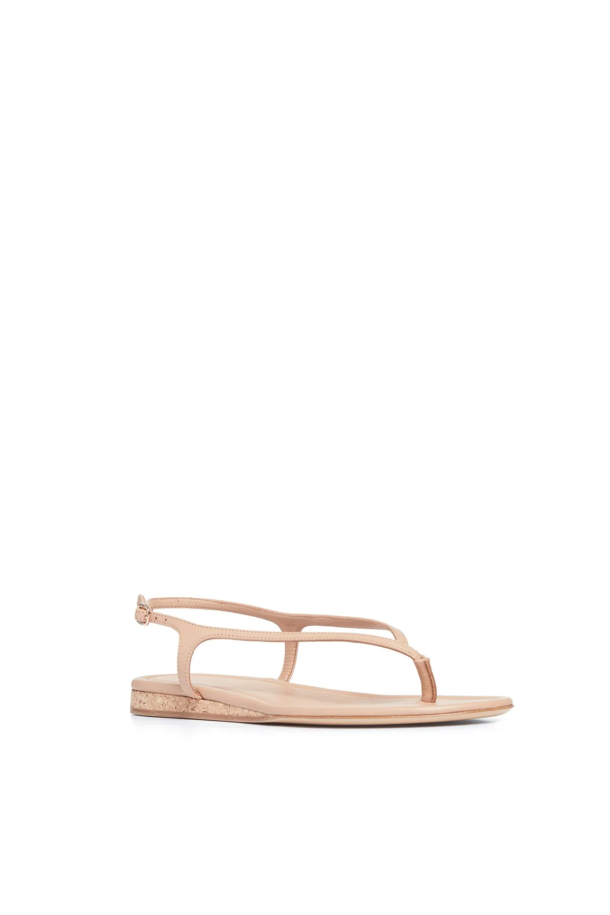 Gia Flat Sandal in Dark Camel Nappa Leather sold by Gabriela Hearst product image thumbnail 2