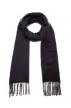 Blaine Fringe Scarf in Dark Navy Silk Cashmere sold by Gabriela Hearst