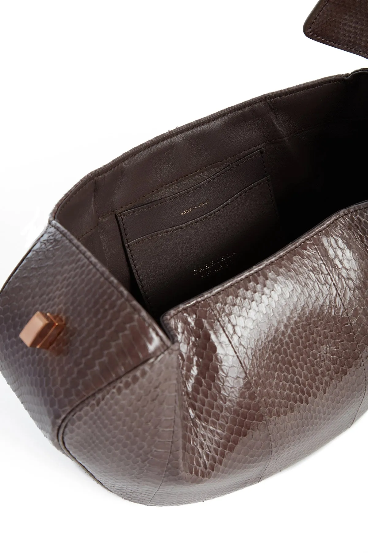 Nina Bag in Charcoal Snakeskin sold by Gabriela Hearst product image thumbnail 4