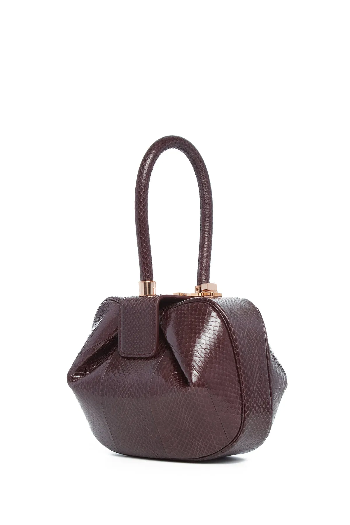 Nina Bag in Bordeaux Snakeskin sold by Gabriela Hearst
