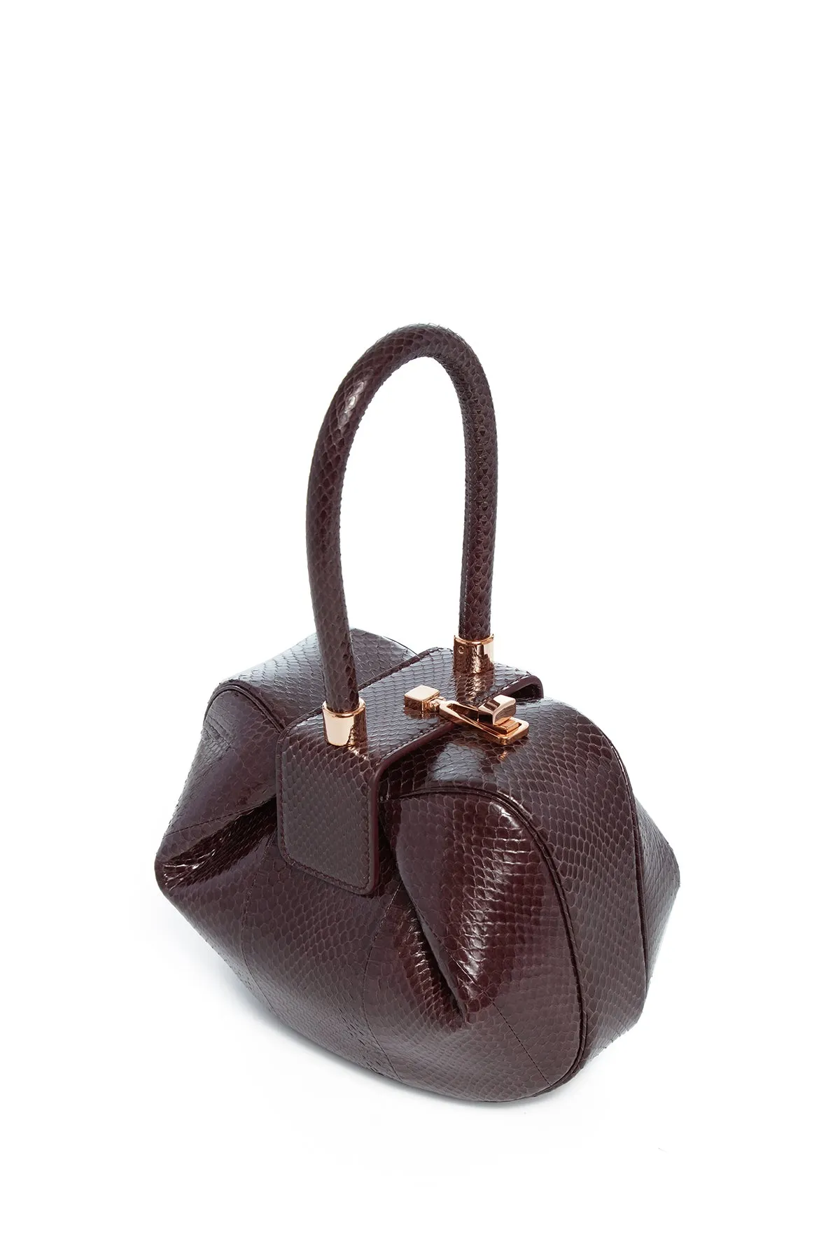 Nina Bag in Bordeaux Snakeskin sold by Gabriela Hearst product image thumbnail 3