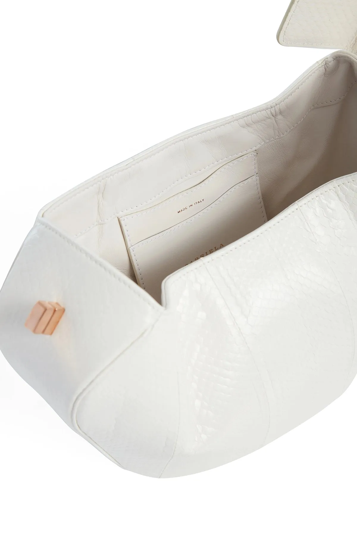 Nina Bag in Ivory Snakeskin sold by Gabriela Hearst product image thumbnail 4