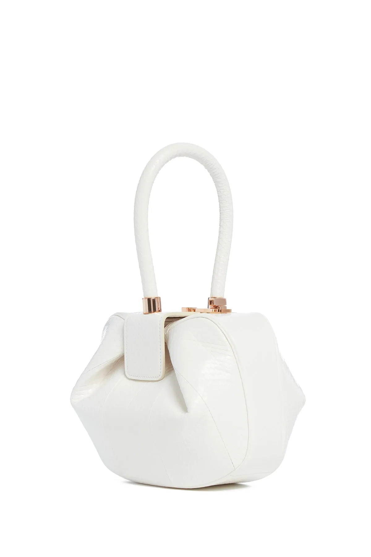 Nina Bag in Ivory Snakeskin sold by Gabriela Hearst