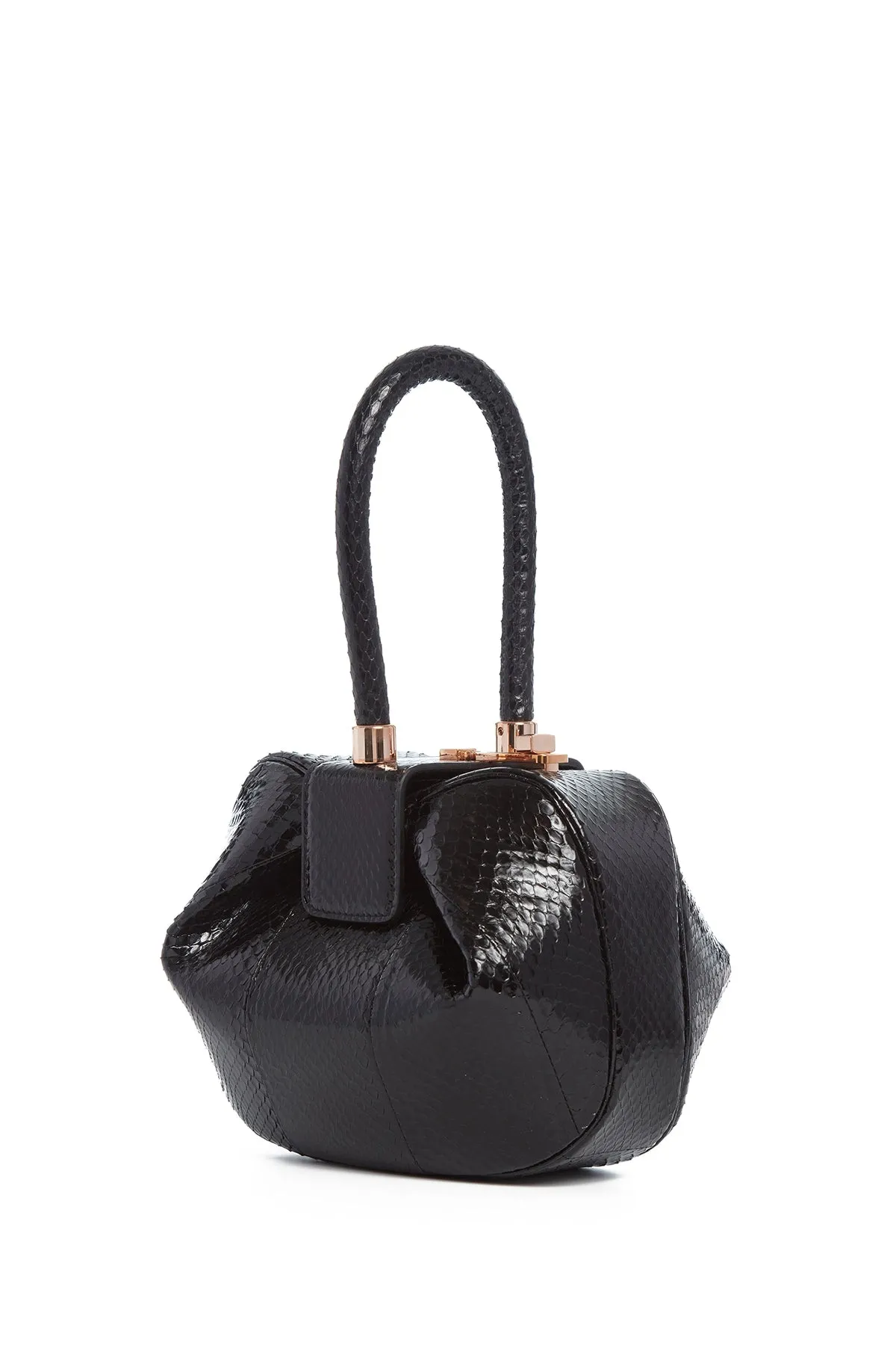 Nina Bag in Black Snakeskin sold by Gabriela Hearst