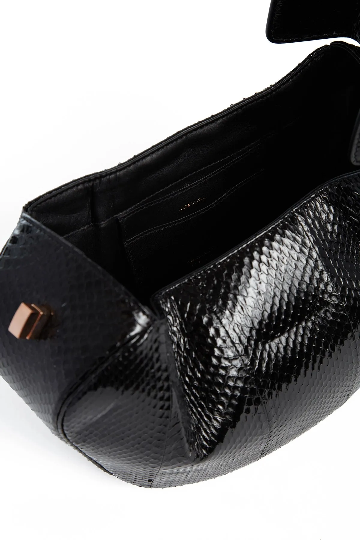 Nina Bag in Black Snakeskin sold by Gabriela Hearst product image thumbnail 4