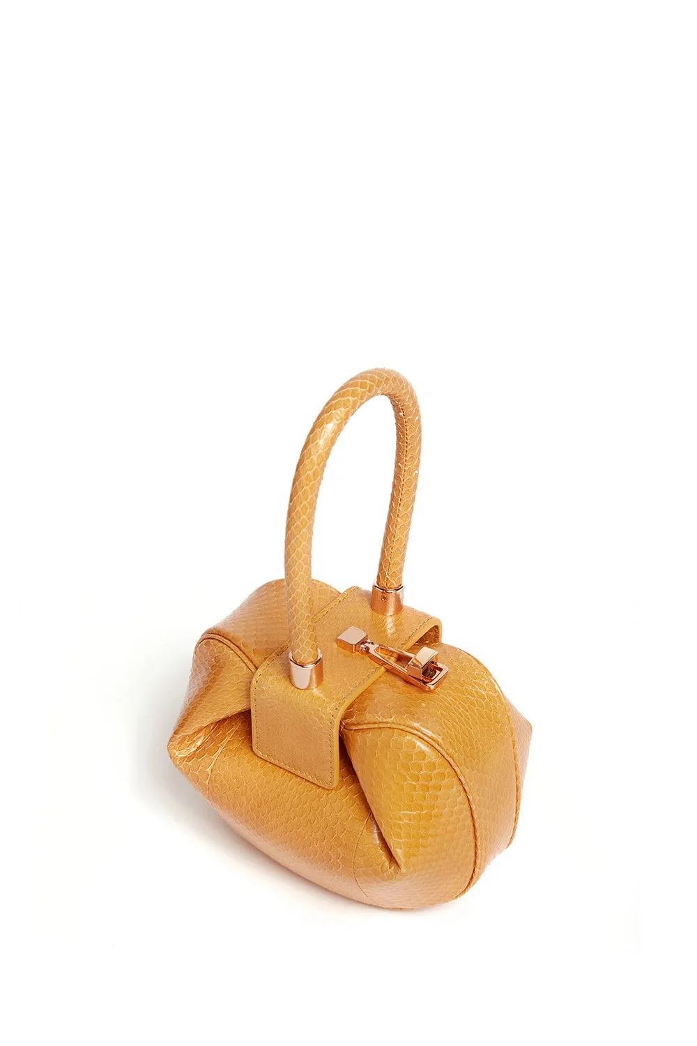 Demi Bag in Saffron Snakeskin sold by Gabriela Hearst product image thumbnail 3