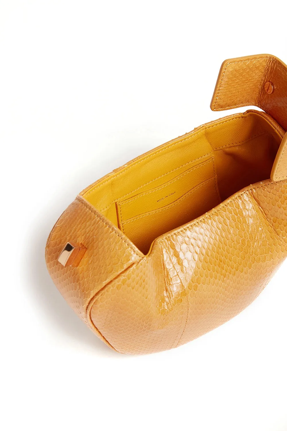 Demi Bag in Saffron Snakeskin sold by Gabriela Hearst product image thumbnail 4