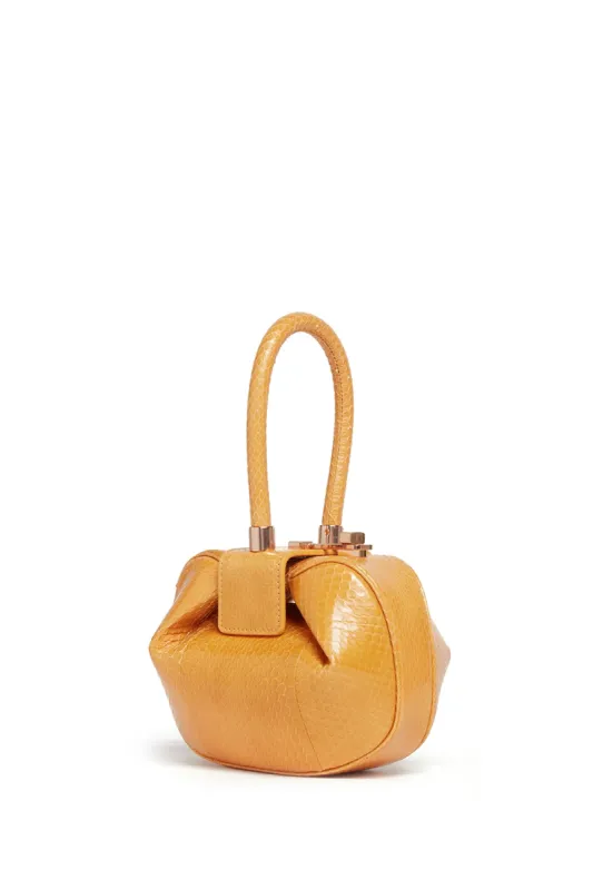 Demi Bag in Saffron Snakeskin sold by Gabriela Hearst