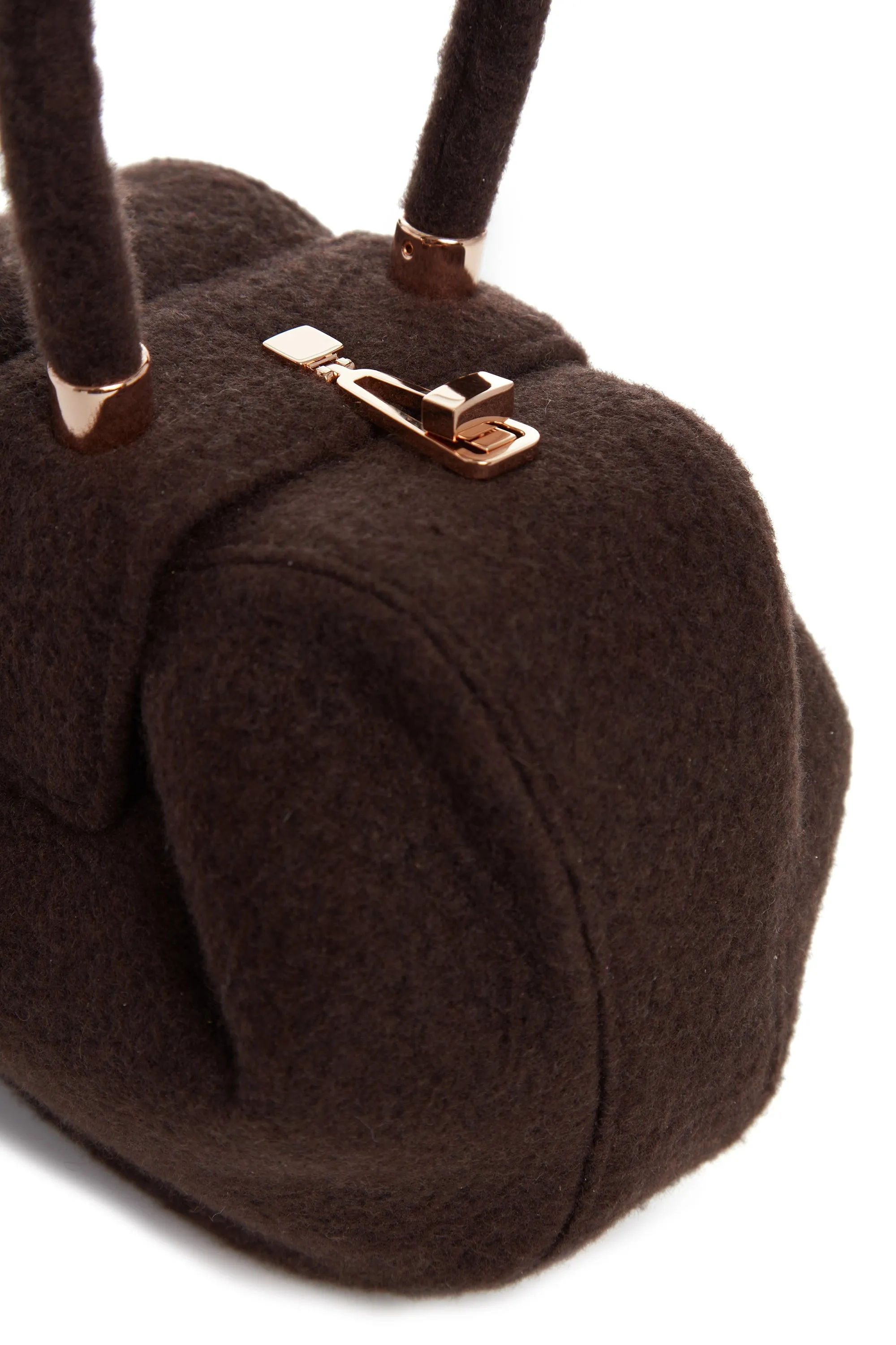 Nina Bag in Chocolate Cashmere Felt sold by Gabriela Hearst product image thumbnail 4