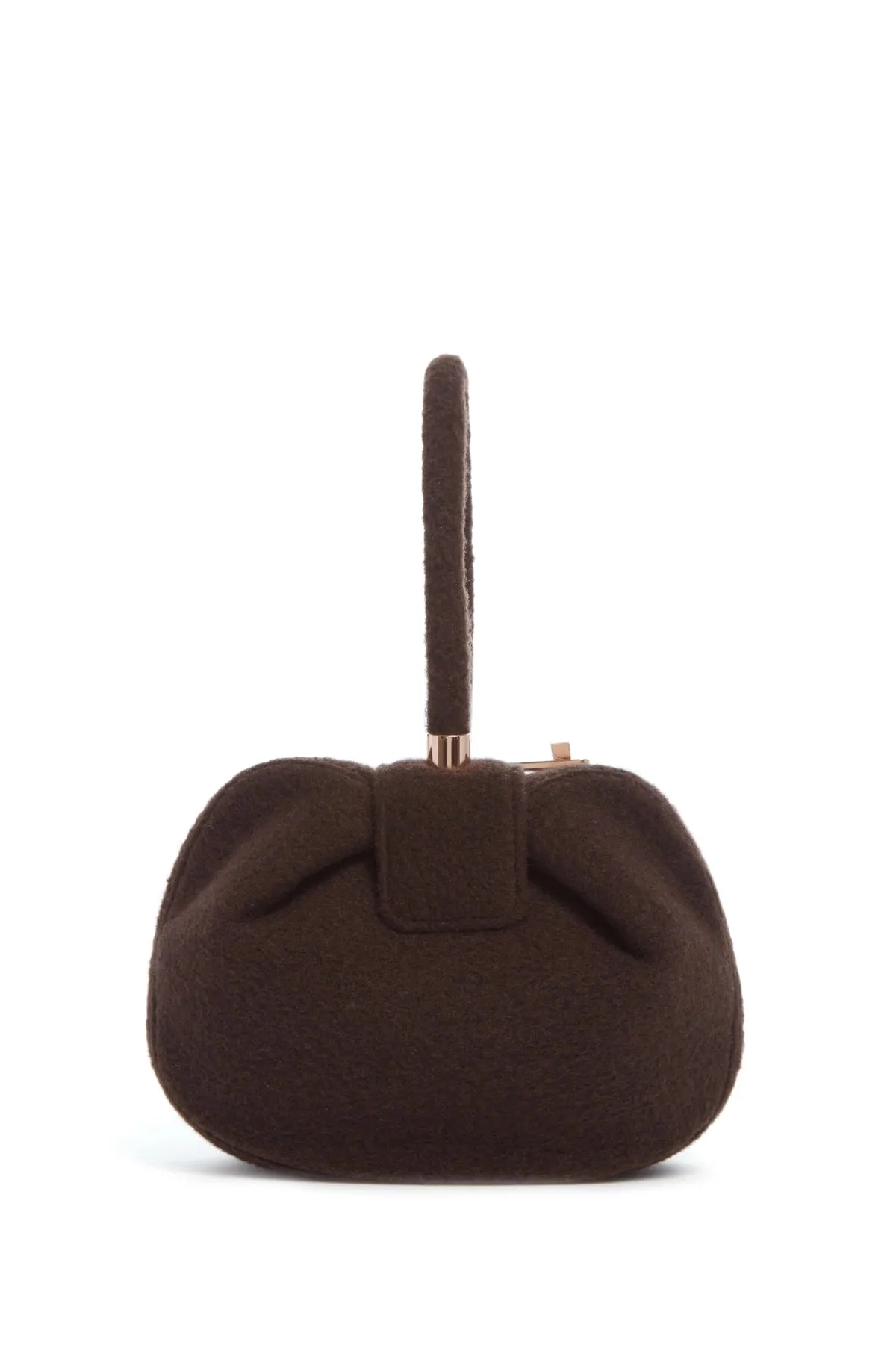 Nina Bag in Chocolate Cashmere Felt sold by Gabriela Hearst product image thumbnail 2