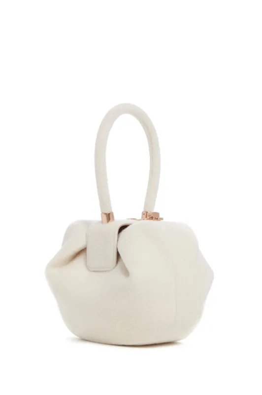 Nina Bag in Ivory Cashmere Felt sold by Gabriela Hearst