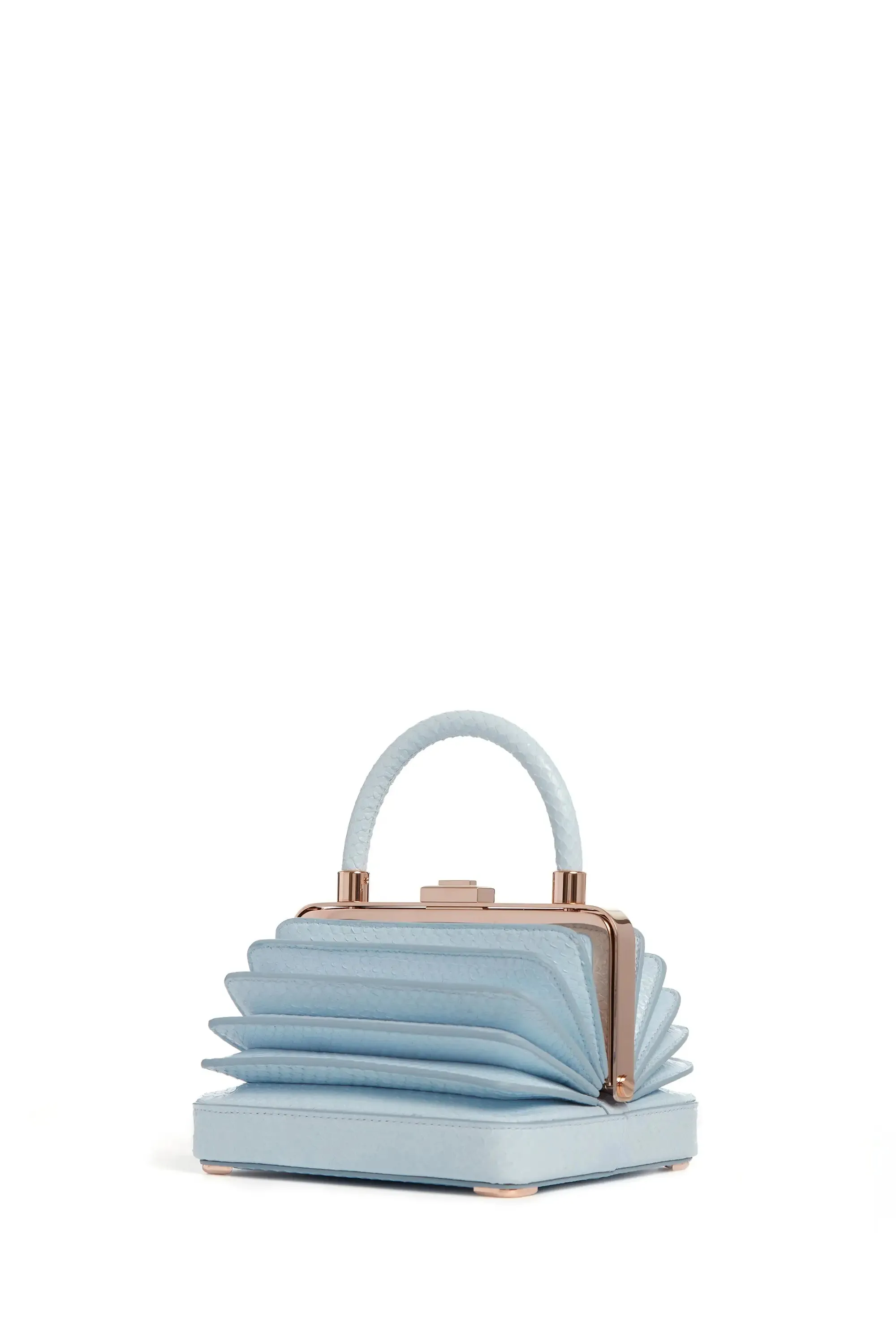 Small Diana Bag in Light Blue Snakeskin sold by Gabriela Hearst