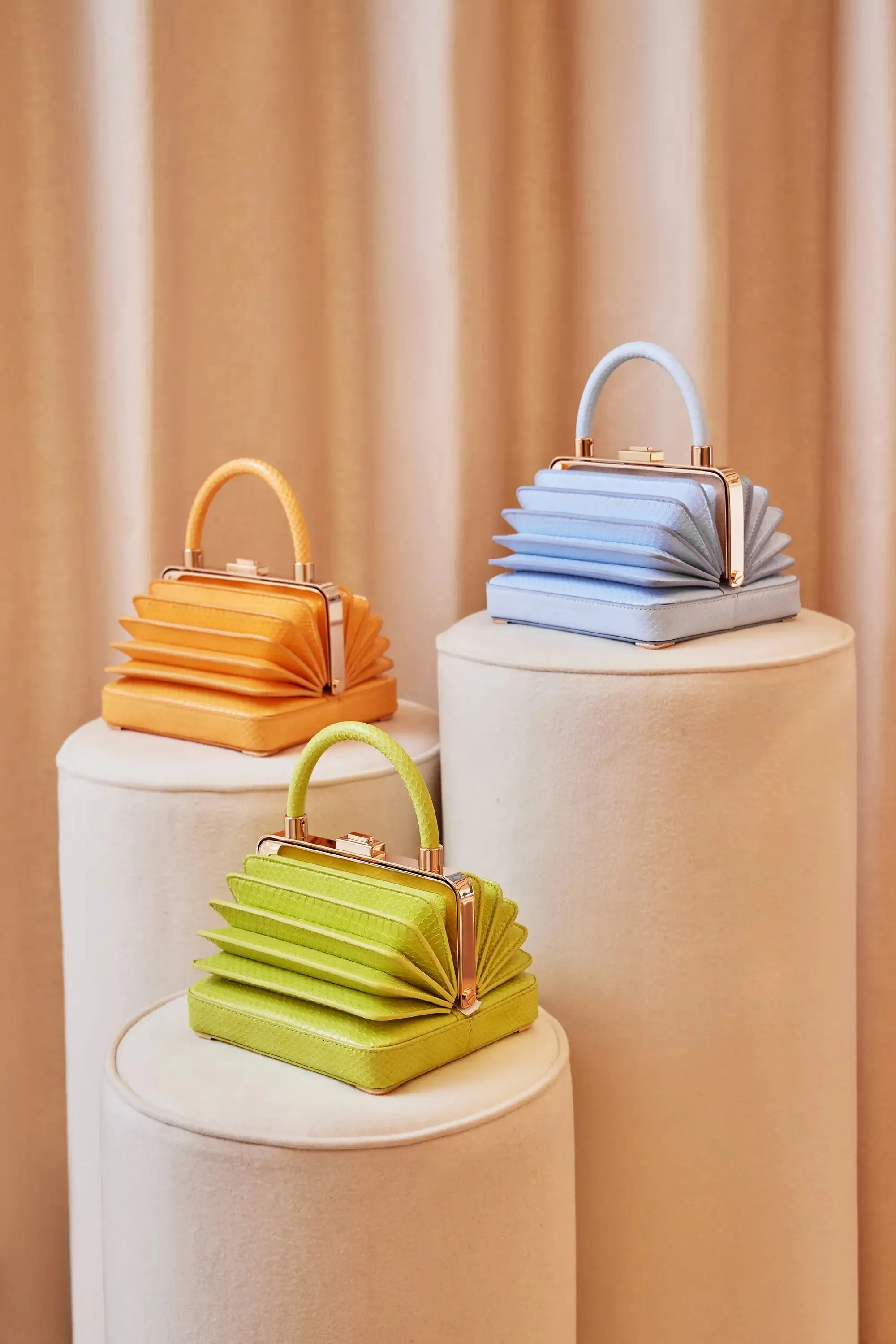 Small Diana Bag in Fluorescent Orange Snakeskin sold by Gabriela Hearst product image thumbnail 5