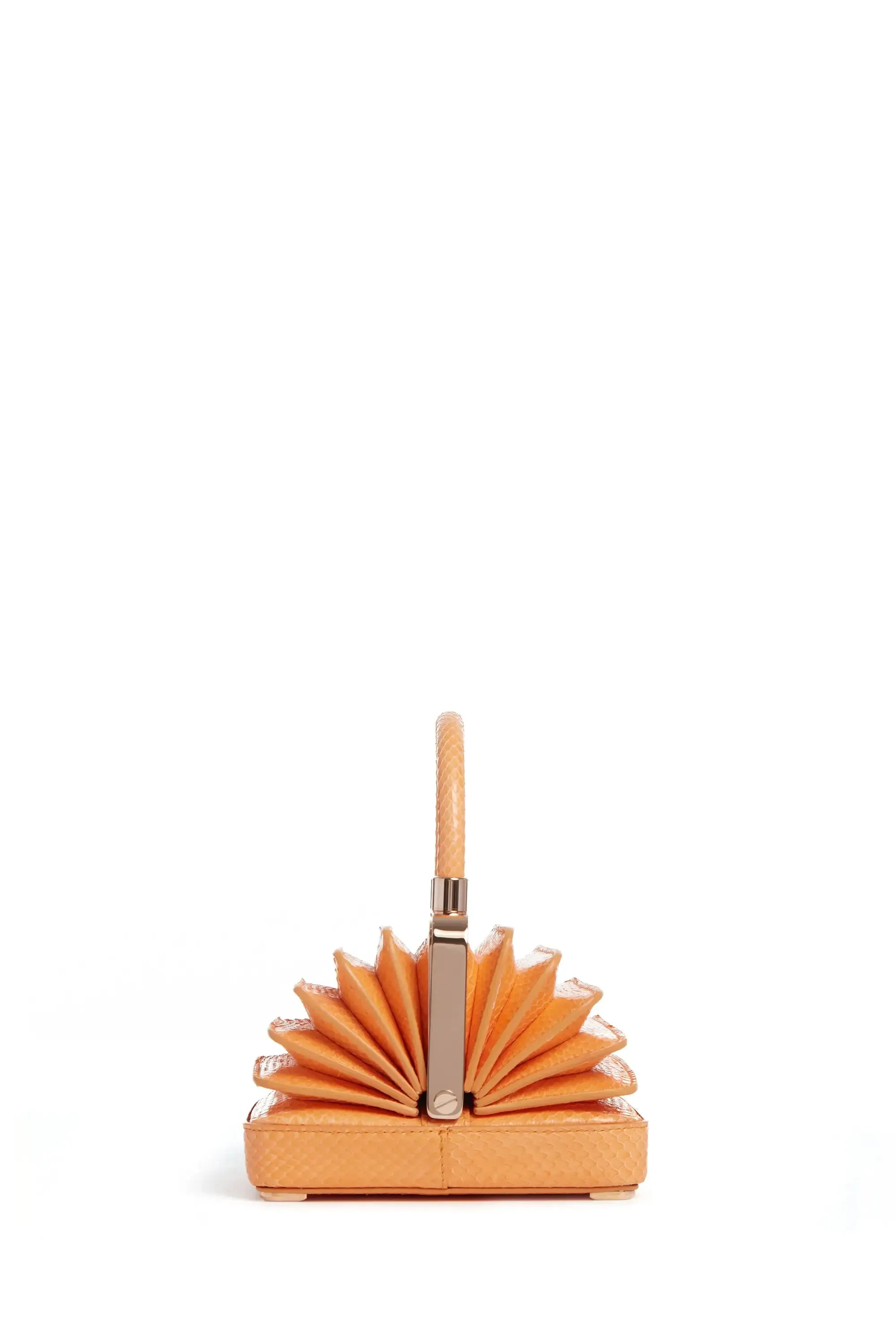 Small Diana Bag in Fluorescent Orange Snakeskin sold by Gabriela Hearst product image thumbnail 3