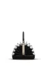 Diana Bag in Black Snakeskin & Ivory Crocodile Leather sold by Gabriela Hearst