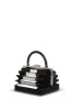 Diana Bag in Black Snakeskin & Ivory Crocodile Leather sold by Gabriela Hearst