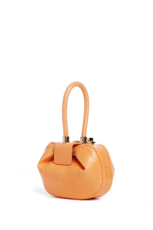 Demi Bag in Fluorescent Orange Snakeskin sold by Gabriela Hearst