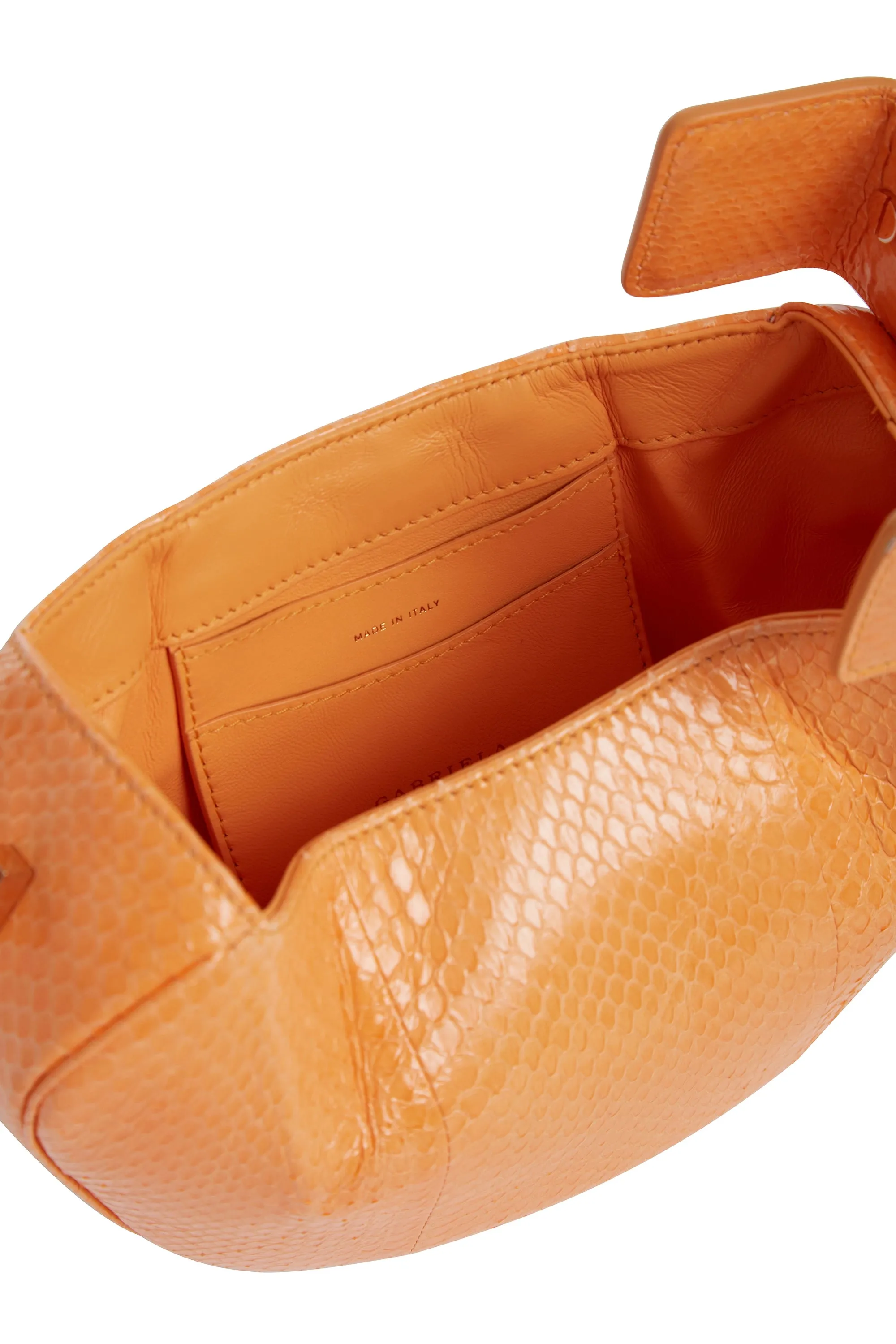 Demi Bag in Fluorescent Orange Snakeskin sold by Gabriela Hearst product image thumbnail 5