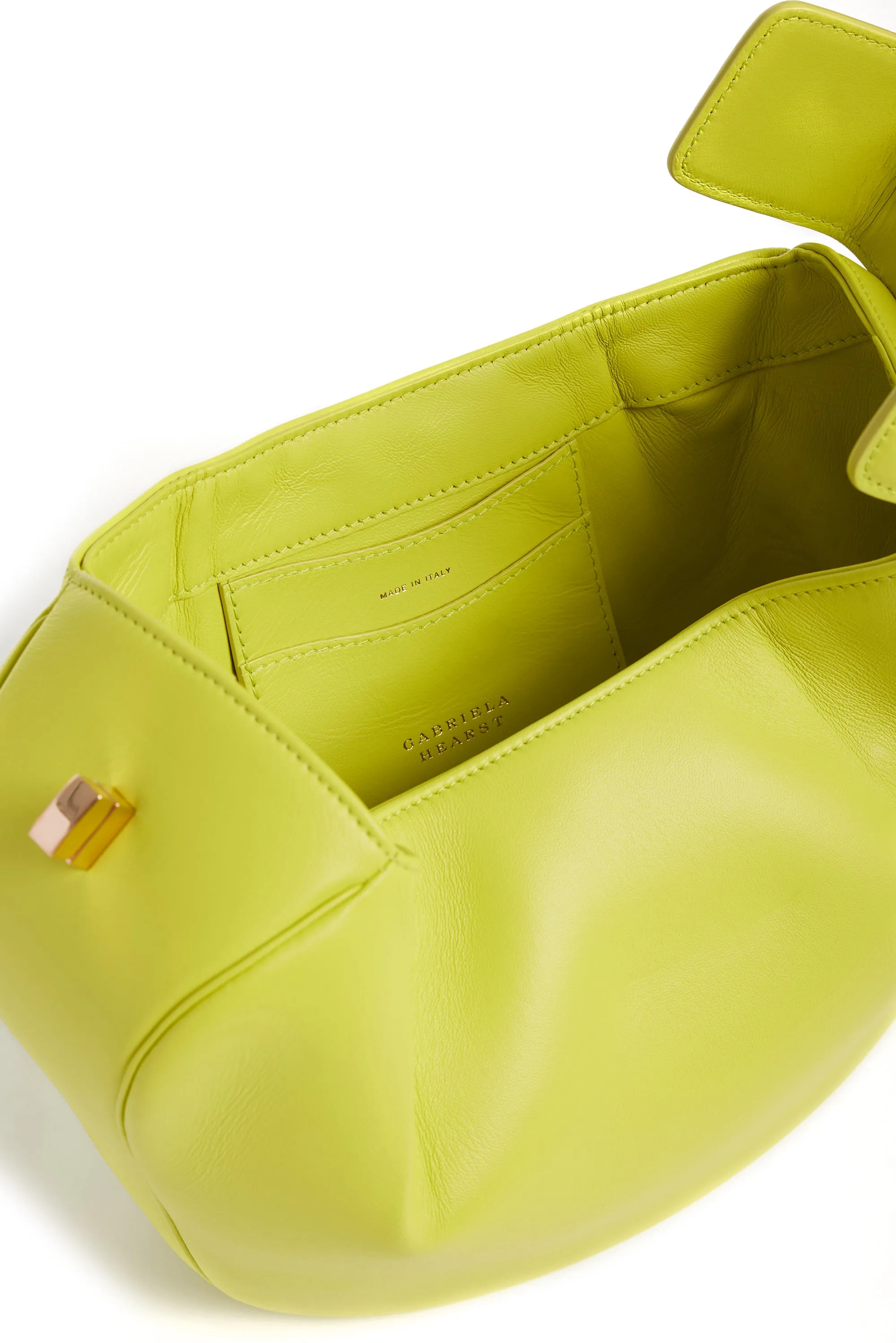 Nina Bag in Lime Adamite Nappa Leather sold by Gabriela Hearst product image thumbnail 4