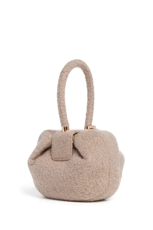 Nina Bag in Camel Cashmere Boucle sold by Gabriela Hearst