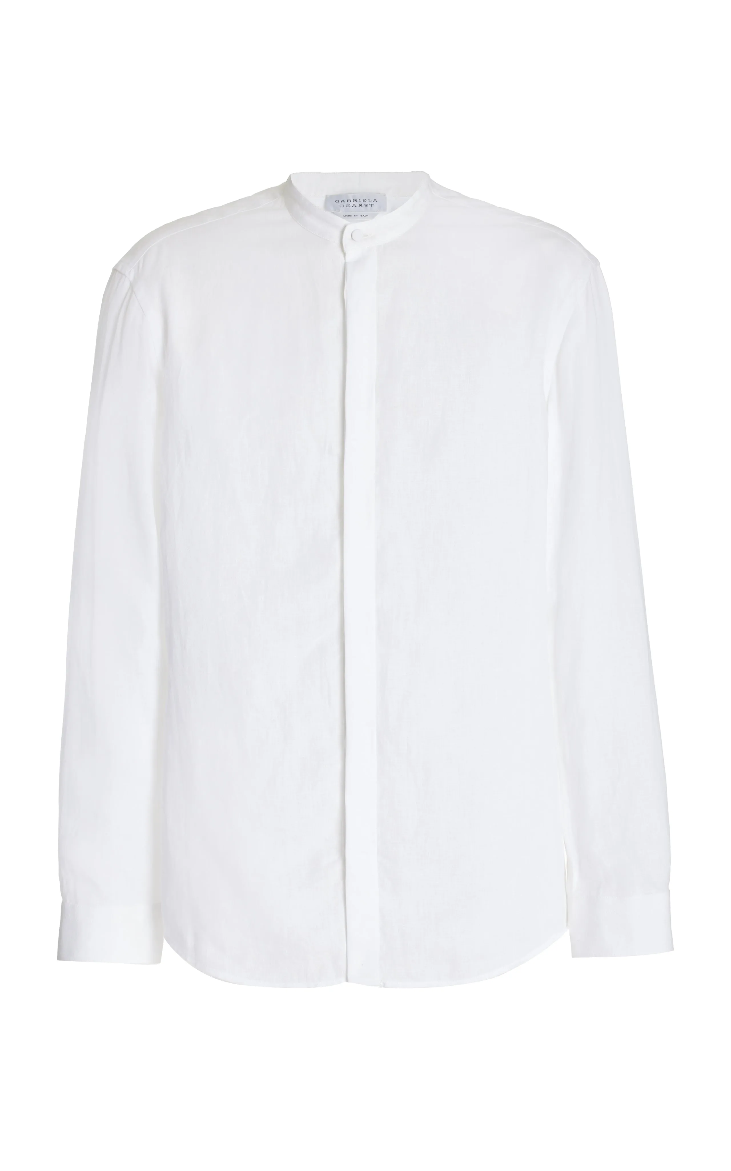 Ollie Shirt in White Linen sold by Gabriela Hearst