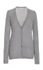 Emma Pointelle Knit Cardigan in Heather Grey Cashmere Silk sold by Gabriela Hearst
