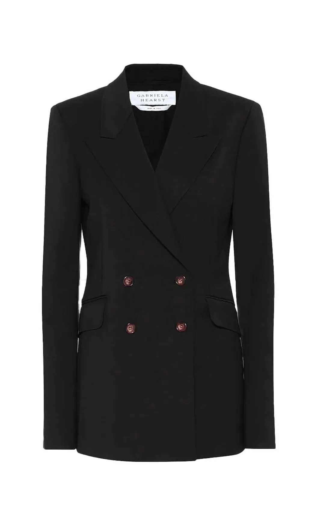 Angela Blazer in Black Sportswear Wool sold by Gabriela Hearst