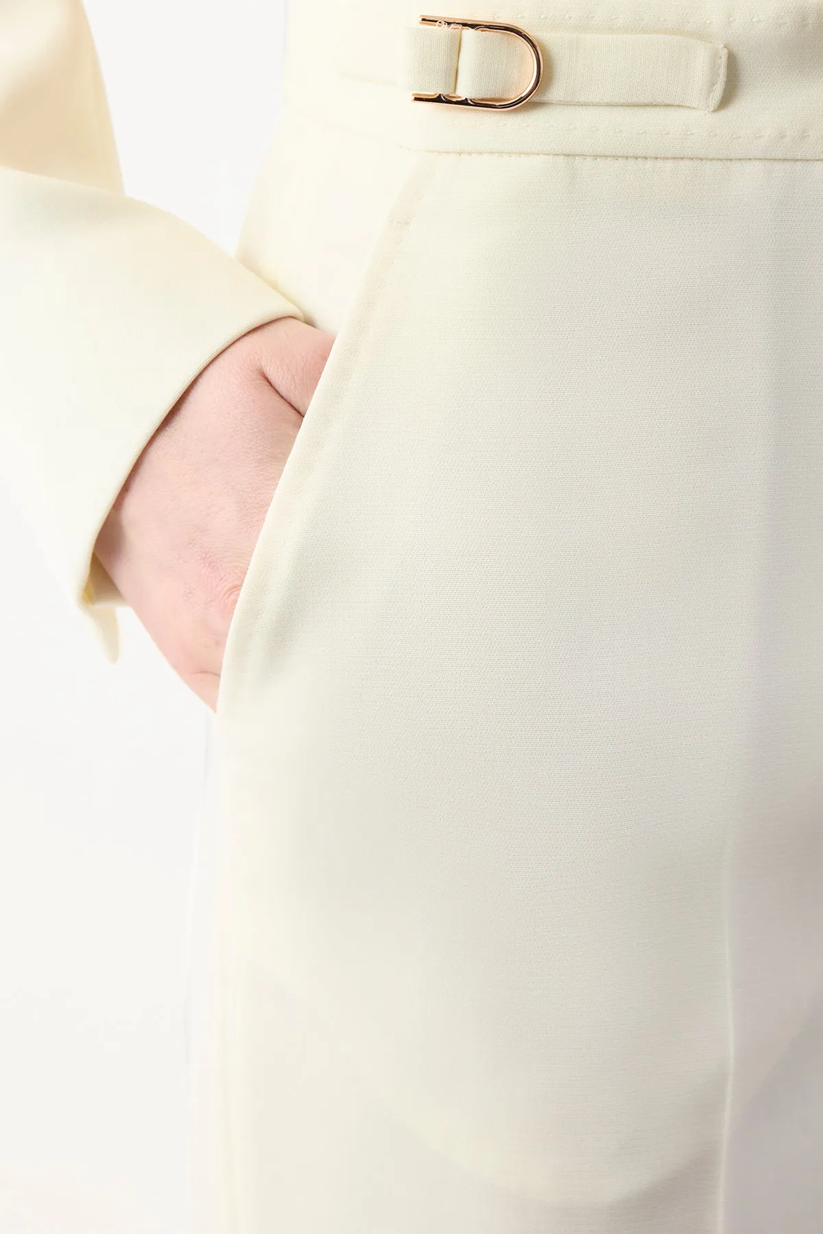 Vesta Flare Pant in Ivory Sportswear Wool sold by Gabriela Hearst product image thumbnail 5