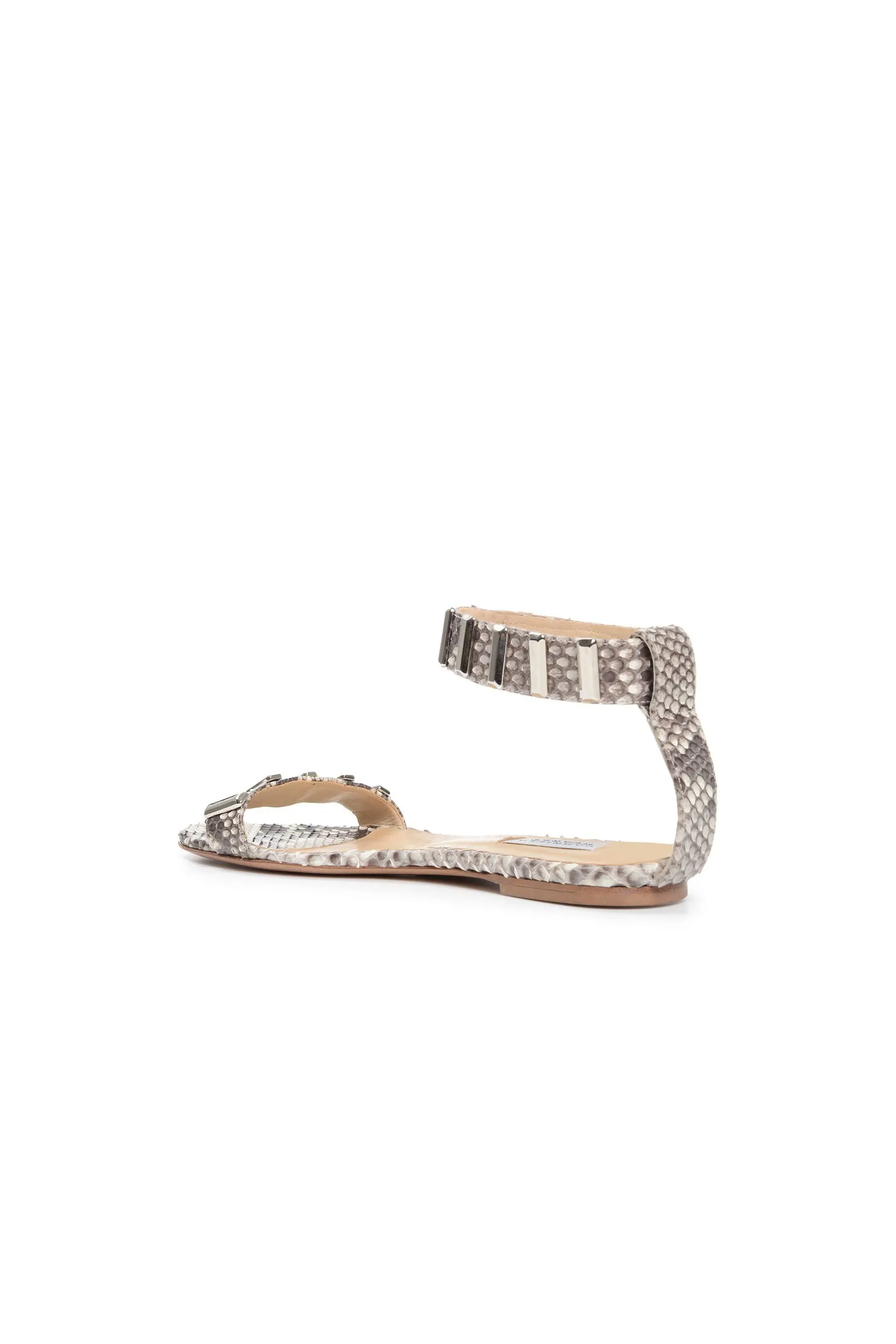 Lana Hardware Flat Sandal in Python Snakeskin sold by Gabriela Hearst product image thumbnail 3