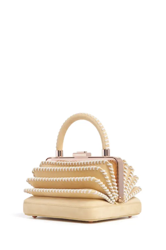 Whipstitch Diana Bag in Nude Suede sold by Gabriela Hearst
