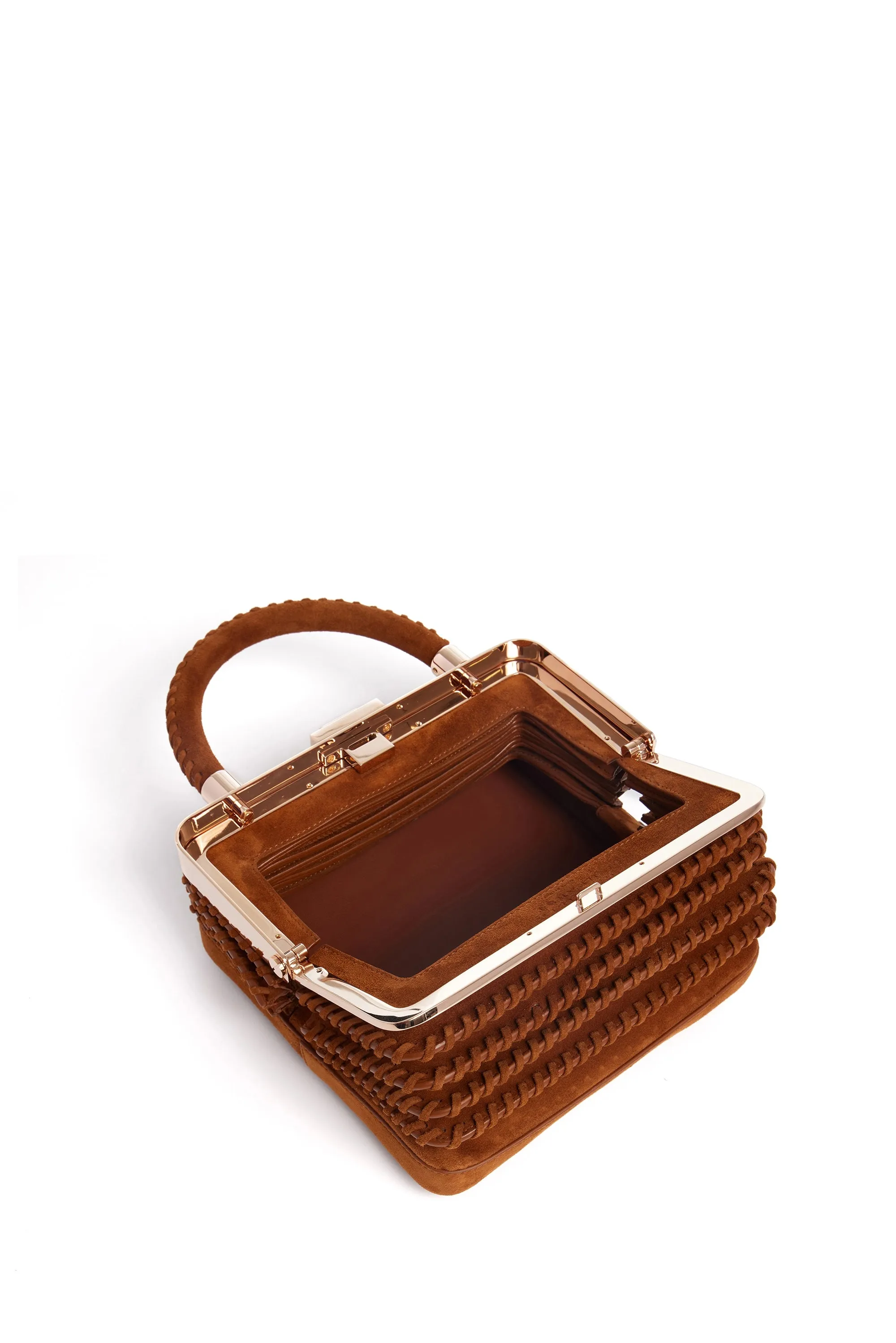 Whipstitch Diana Bag in Cognac Suede sold by Gabriela Hearst product image thumbnail 4