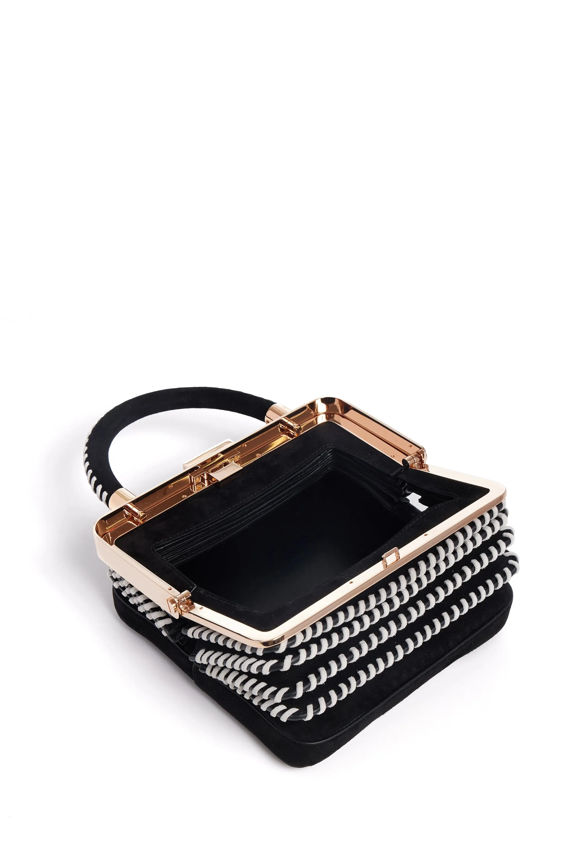 Whipstitch Diana Bag in Black Suede sold by Gabriela Hearst product image thumbnail 4