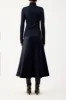 Costa Knit Turtleneck in Dark Navy Cashmere Silk sold by Gabriela Hearst