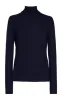 Costa Knit Turtleneck in Dark Navy Cashmere Silk sold by Gabriela Hearst