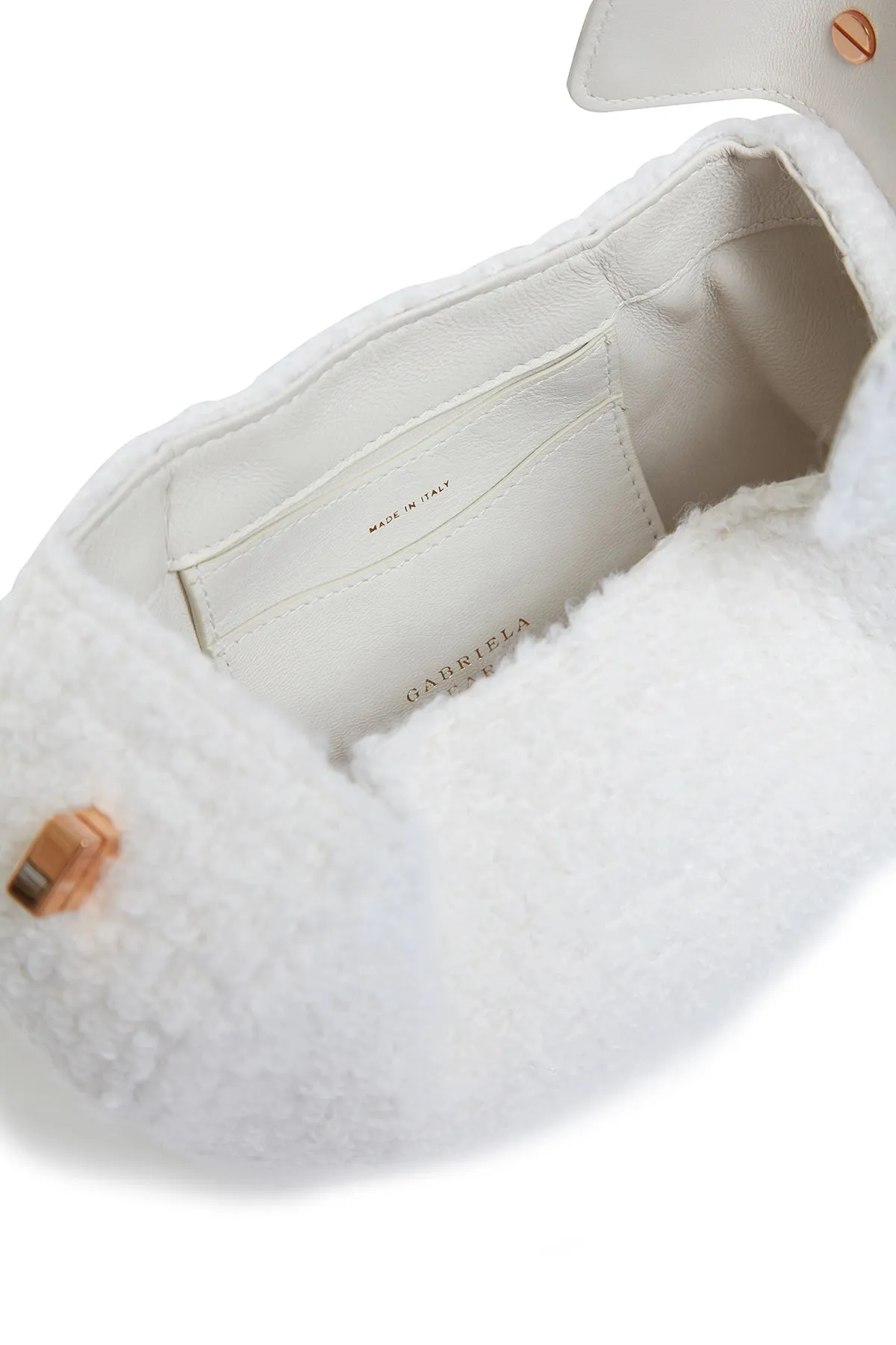 Demi Bag in Ivory Cashmere Boucle sold by Gabriela Hearst product image thumbnail 4