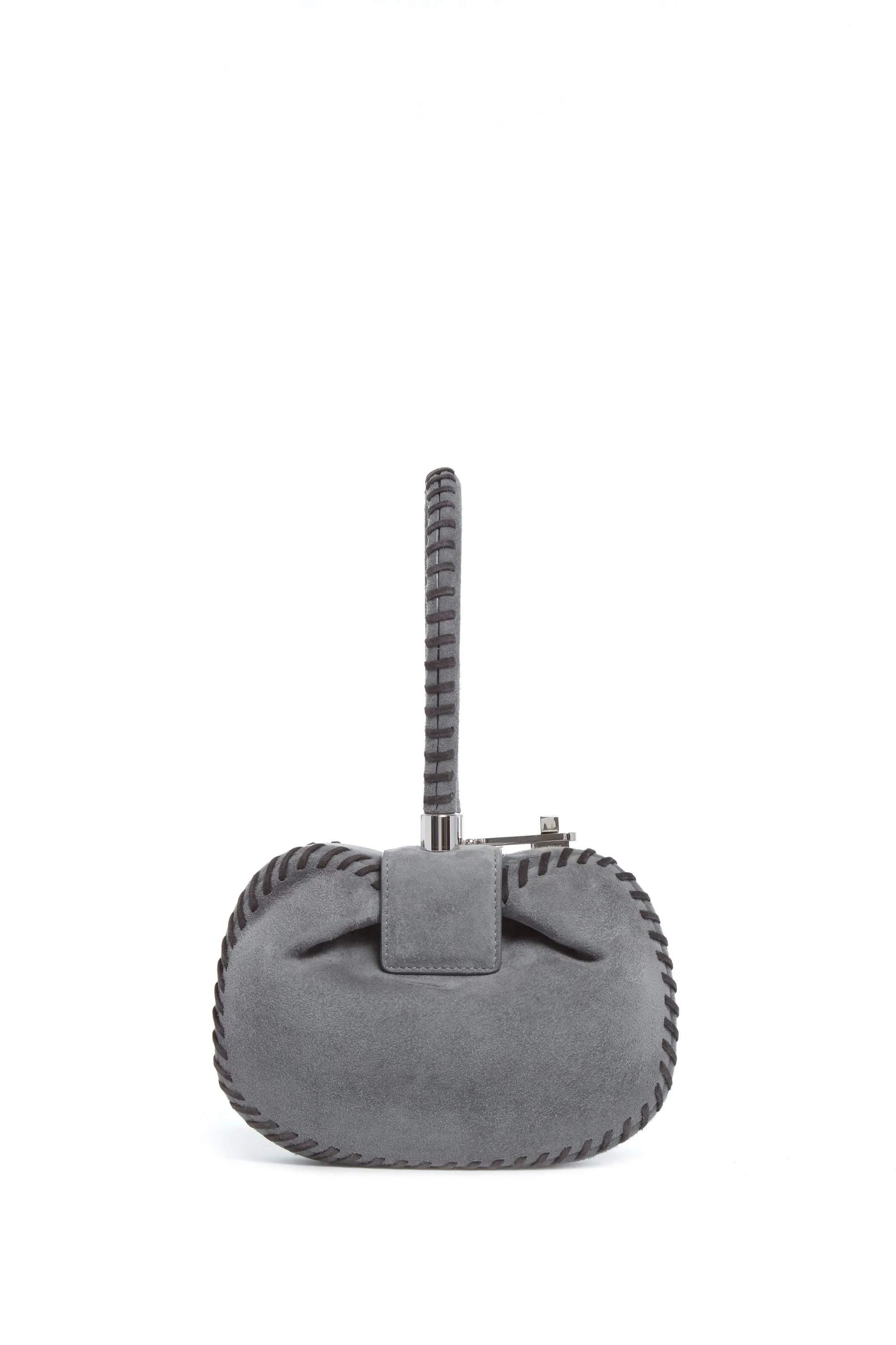 Whipstitch Demi Bag in Charcoal Suede sold by Gabriela Hearst product image thumbnail 2